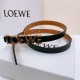 replica LEATHER 15MM BELT IN BLACK - B394 UK