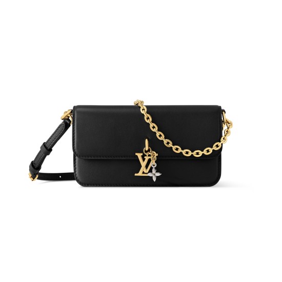 replica WALLET ON CHAIN LV BLOOM IN BLACK M14564 UK