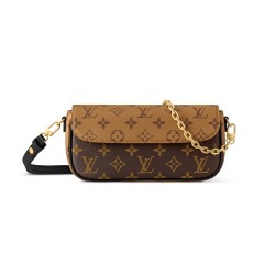 Wallet On Chain Ivy Brown Monogram Reverse Coated Canvas M26587 Uk