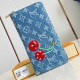 Replica X Takashi Murakami Zippy Wallet Monogram Cherry Denim M23161 Uk - 14307 - Buddha Luxury