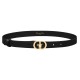 replica LUCKY 30 MONTAIGNE STAR 20MM BELT BLACK SMOOTH CALFSKIN - B404 UK