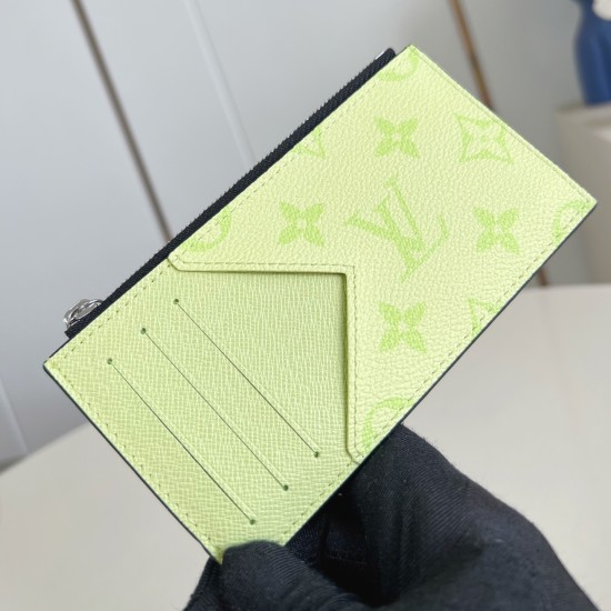 replica COIN CARD HOLDER LEMON YELLOW MONOGRAM CANVAS M14109 UK