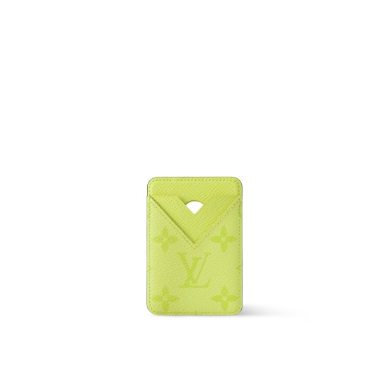 replica PORTE-CARTES MAGNET LEMON YELLOW MONOGRAM CANVAS M14120 UK