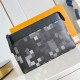 replica POCHETTE VOYAGE SOUPLE BLACK DAMOFLAGE CANVAS DAMOFLAGE BLACK COATED CANVAS UK