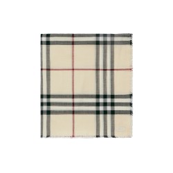 WIDE CHECK WOOL SCARF UK