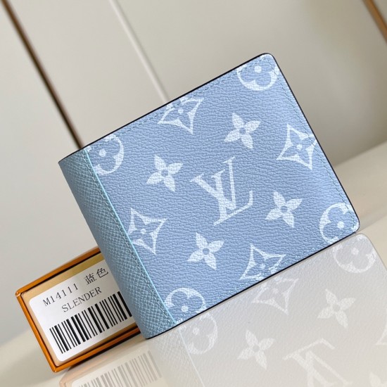 Replica MULTIPLE WALLET BLUE MONOGRAM CANVAS M14111 UK replica MULTIPLE WALLET BLUE MONOGRAM CANVAS M14111 UK