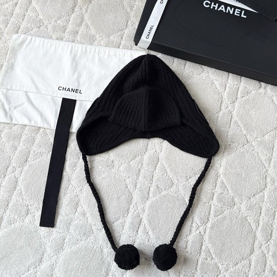 replica BEANIE BLACK WOOL CASHMERE UK
