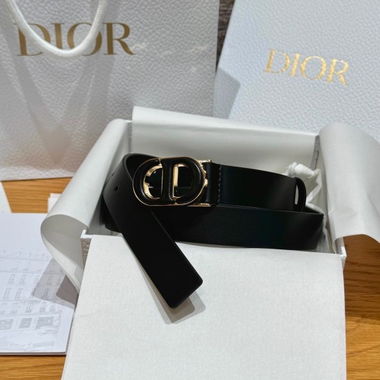 replica 30 MONTAIGNE BELT IN BLACK - B395 UK