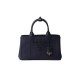 Replica Prada 14133 PFR#17537 Buddha Luxury Replica Jardiniere Large Cotton Canvas Handbag In Blue Uk - 14133 - Buddha Luxury