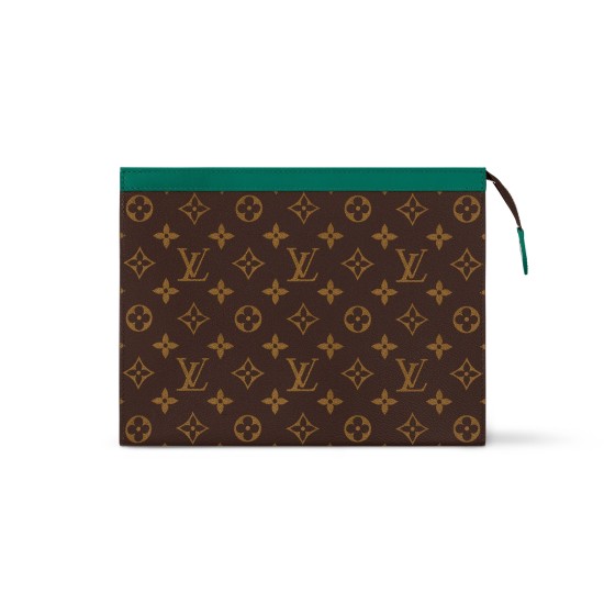 replica POCHETTE VOYAGE MM BORNEO GREEN MONOGRAM MACASSAR CANVAS M12816 UK