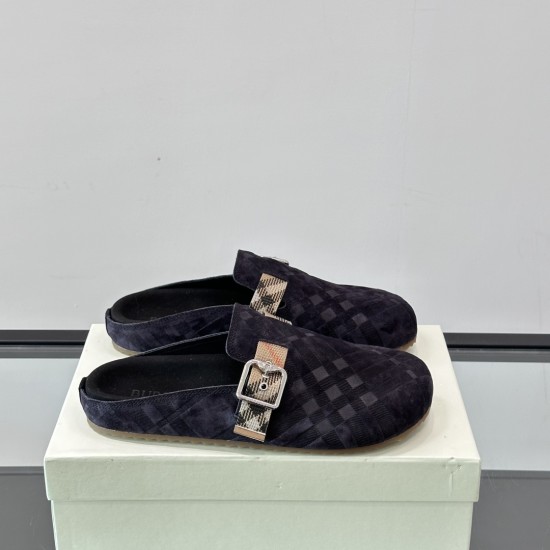 replica CHECK SUEDE URCHIN CLOGS IN BLACK - BBRS5 UK