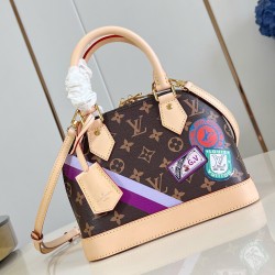 ALMA BB BAG BROWN MONOGRAM CANVAS P01917 UK