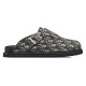 replica AQUA MULES BEIGE AND BLACK OBLIQUE JACQUARD - CDS24 UK