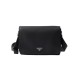 replica LEATHER SHOULDER BAG IN BLACK UK