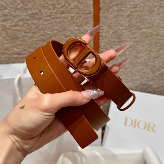 replica 30 MONTAIGNE BELT BROWN SMOOTH LEATHER - B396 UK