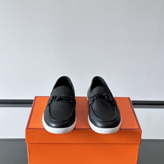 replica IGNACIO LOAFERS IN BLACK - H250 UK