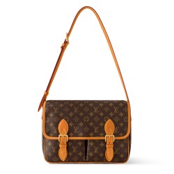 Satchel Messenger Bag Brown Mongram Canvas M14723 Uk