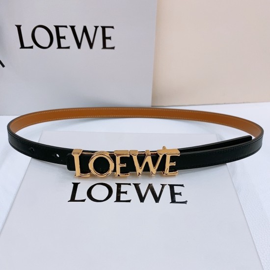 replica LEATHER 15MM BELT IN BLACK - B394 UK