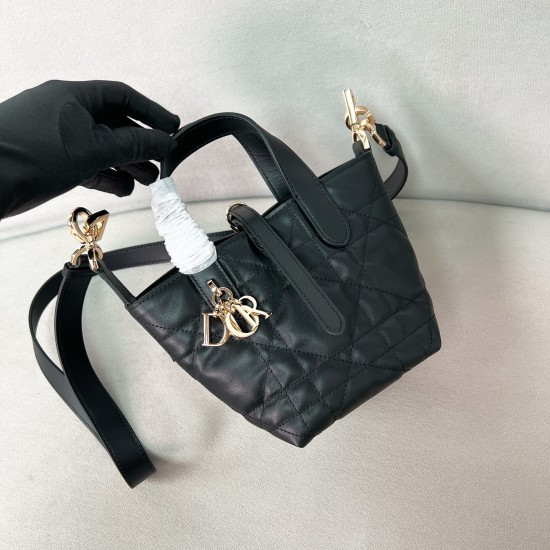 replica TOUJOURS VERTICAL NANO TOTE BAG BLACK MACROCANNAGE CALFSKIN UK