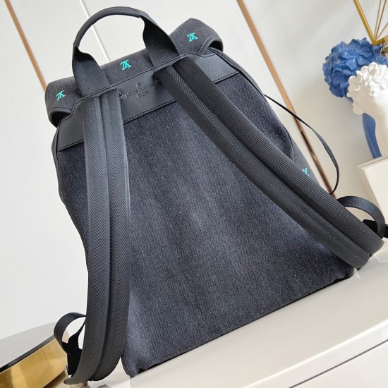 Replica L 13528 LFR#17237 Buddha Luxury Replica Montsouris Backpack Gradient Blue Lv Blason Denim M14135 Uk - 13528 - Buddha Luxury