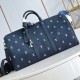 replica KEEPALL BANDOULIERE 50 BAG BLACK BLASON DENIM M13966 UK