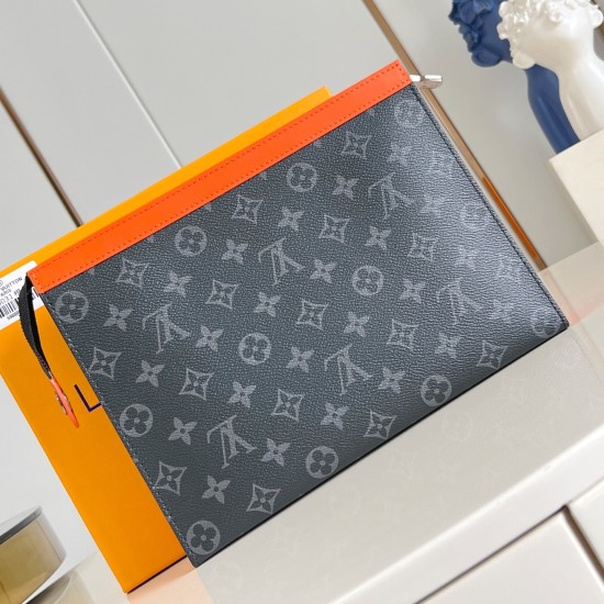 replica POCHETTE VOYAGE MM SUNRISE ORANGE MONOGRAM ECLIPSE CANVAS M26031 UK