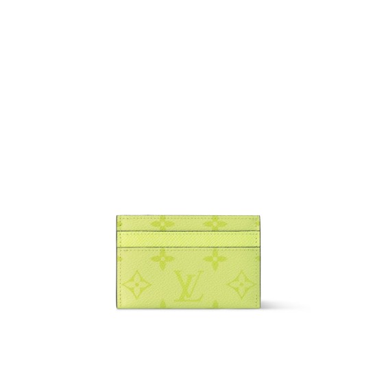 replica DOUBLE CARD HOLDER LEMON YELLOW MONOGRAM CANVAS M14360 UK