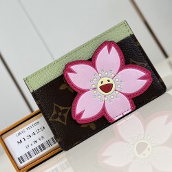 LV x TM CARD HOLDER SAKURA BROWN MONOGRAM CANVAS M13429 UK LV x TM CARD HOLDER SAKURA BROWN MONOGRAM CANVAS M13429 UK