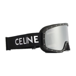 RHINESTONE ACETATE SKI GOGGLES IN BLACK - SG238 UK