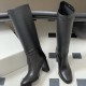 replica D-TOWN HEELED BOOTS BLACK SUPPLE CALFSKIN - CD428 UK