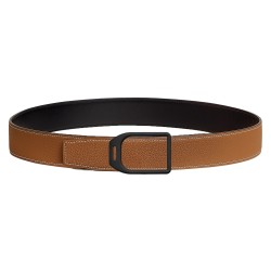 Jockey Belt Buckle &Amp; Reversible Leather Strap 38 Mm In Brown - B399 Uk