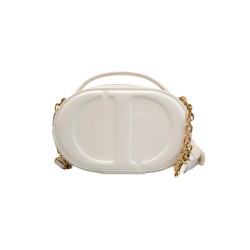 Signature Oval Camera Bag In White Uk