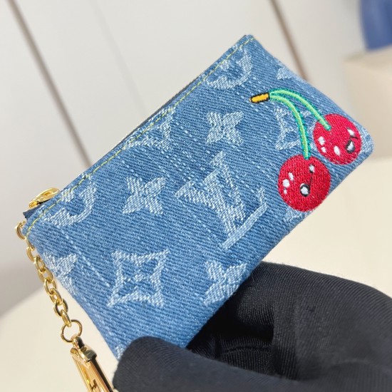 Replica X Tm Key Pouch Monogram Cherry Denim M14938 Uk - 14800 - Buddha Luxury