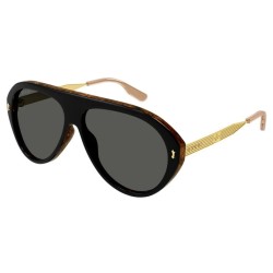 LOGO SUNGLASSES IN BLACK AND GOLD GG1515S - SG176 UK
