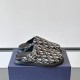 replica AQUA MULES BEIGE AND BLACK OBLIQUE JACQUARD - CDS24 UK