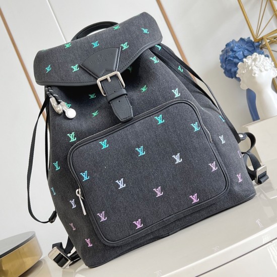 Replica L 13528 LFR#17237 Buddha Luxury Replica Montsouris Backpack Gradient Blue Lv Blason Denim M14135 Uk - 13528 - Buddha Luxury