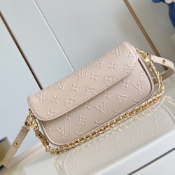 Wallet On Chain Ivy Biscuit Beige Calf Leather M14714 Uk