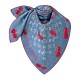 replica X TAKASHI MURAKAMI DENIM CERISE SQUARE 90 IN BLUE M96389 UK
