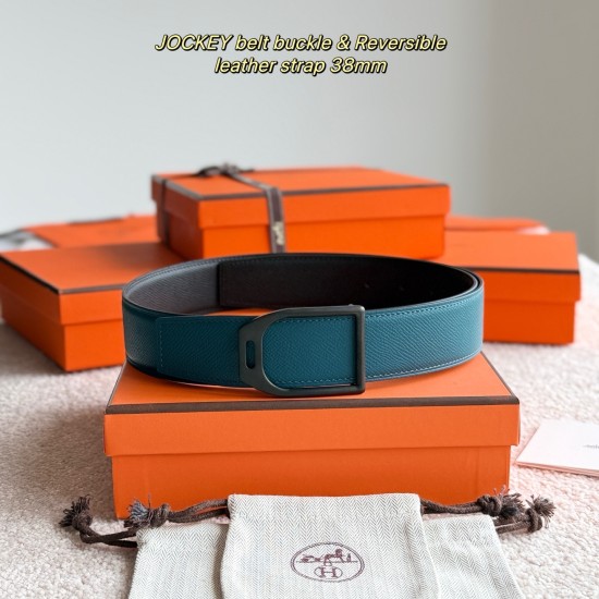 replica JOCKEY BELT BUCKLE & REVERSIBLE LEATHER STRAP 38 MM - B400 UK