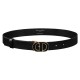 replica 30 MONTAIGNE BELT IN BLACK - B395 UK