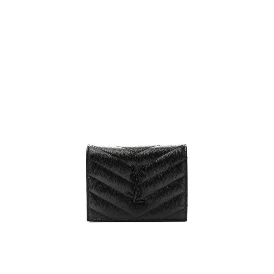 Replica Ysl Women Wallets Compact Tri-Fold Ysl Wallet In Black Grained Leather Uk Replica Ysl Women Wallets Compact Tri-Fold Ysl Wallet In Black Grained Leather Uk