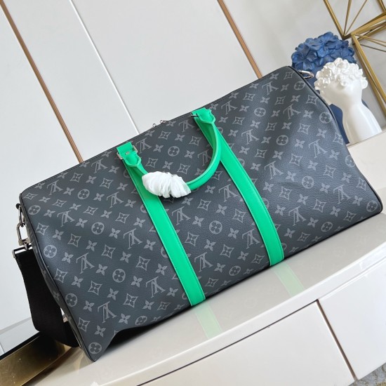 Replica KEEPALL BANDOULIERE 50 BAG BLACK MONOGRAM ECLIPSE M26434 UK replica KEEPALL BANDOULIERE 50 BAG BLACK MONOGRAM ECLIPSE M26434 UK