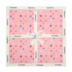 SQUARE 90 SILK SCARF IN PINK UK