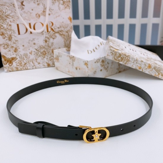replica LUCKY 30 MONTAIGNE STAR 20MM BELT BLACK SMOOTH CALFSKIN - B404 UK