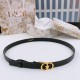 replica LUCKY 30 MONTAIGNE STAR 20MM BELT BLACK SMOOTH CALFSKIN - B404 UK