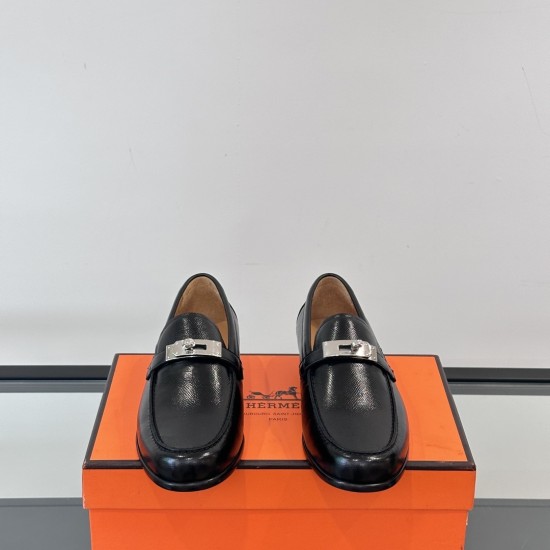 replica KARL LOAFERS IN BLACK - H263 UK