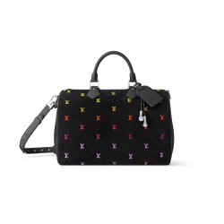 Speedy 40 Bandouliere Gradient Orange Lv Blason Denim M14136 Uk