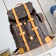 replica CHRISTOPHER MM BACKPACK BROWN MONOGRAM CALF LEATHER M14038 UK