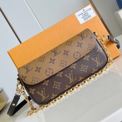 Wallet On Chain Ivy Brown Monogram Reverse Coated Canvas M26587 Uk