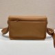 replica LEATHER SHOULDER BAG IN COGNAC UK